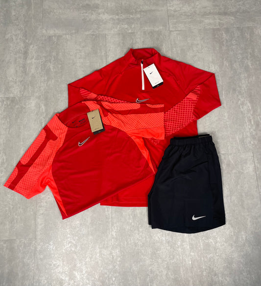 NIKE STRIKE 3-PIECE SET - CRIMSON