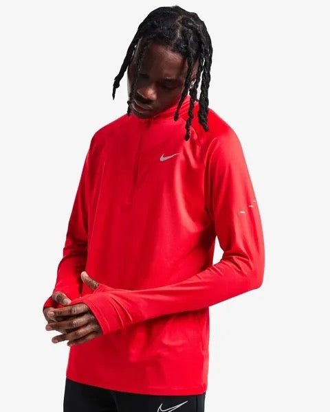 NIKE STRIDE 1/4 ZIP - RED