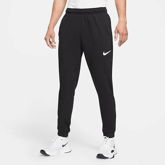 NIKE DRI-FIT FLEECE PANTS - BLACK